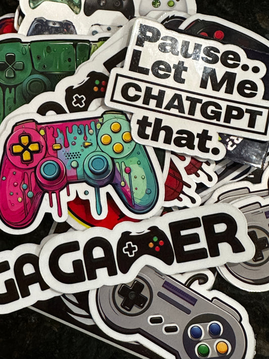 Gamer Drip-Drop Sticker Bundle