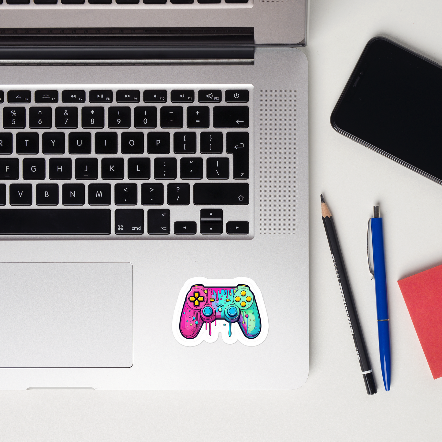 Vibrant Game Controller - Bubble-free stickers