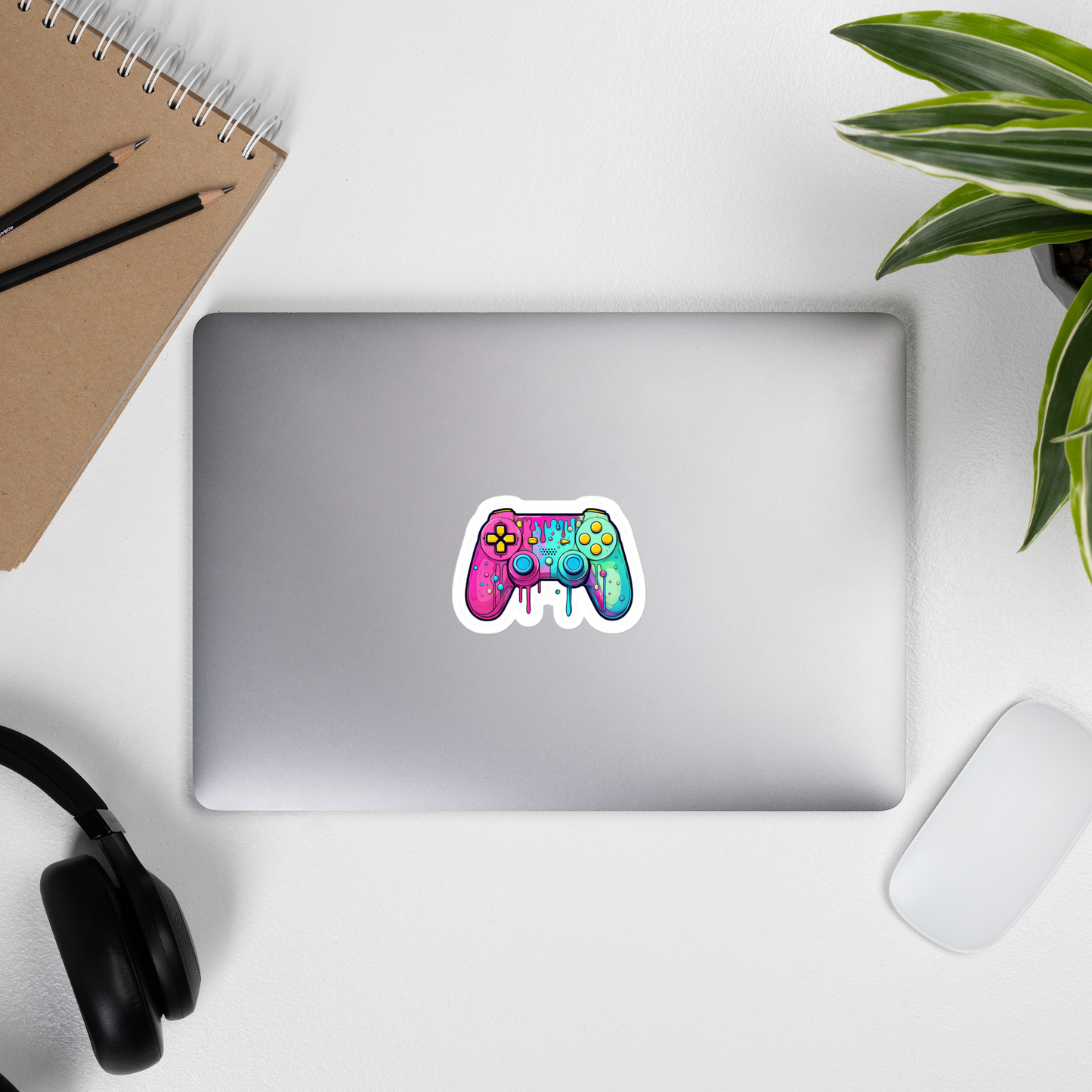 Vibrant Game Controller - Bubble-free stickers